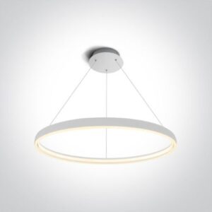 LED griestu gaismeklis One Light LED Pendant Rings 63050/W, 70cm, 40W, 2250lm, 3000K, IP20