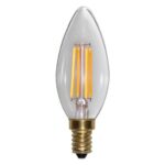 LED spuldze Star Trading E14 C35 Soft Glow, 3.2W, 250lm, 2100K, IP20, dimmējama