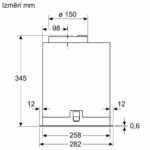 Iebūvējams tvaika nosūcējs Bosch Serie 6 DLN56AC50 Canopy, 52cm, Ner. tērauda