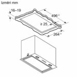Iebūvējams tvaika nosūcējs Bosch Serie 6 DLN56AC50 Canopy, 52cm, Ner. tērauda