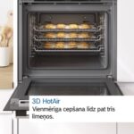 Iebūvējama cepeškrāsns ar papildu tvaiku Bosch Serie 6 HRG578BB7, 60x60cm, Air Fry, Auto Pilot 30