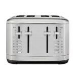 Grauzdiņu tosteris KitchenAid 4-slice 5KMT4109ESX Stainless Steel, 1960W, ar manuālu vadību