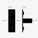 Mēbeļu rokturis Buster + Punch London FURNITURE KNOB / PLATE/ LINEAR / BURNT STEEL, GFK-36439