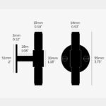 Mēbeļu rokturis Buster + Punch London T-BAR / PLATE / CROSS / BLACK, UTB-024020