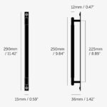 Mēbeļu rokturis Buster + Punch London PULL BAR / PLATE / LINEAR / BRASS, GPB-05306, 25cm