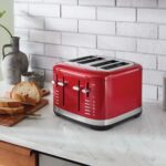 Grauzdiņu tosteris KitchenAid 4-slice 5KMT4109EER Empire Red, 1960W, ar manuālu vadību