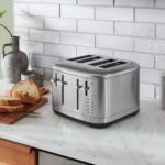 Grauzdiņu tosteris KitchenAid 4-slice 5KMT4109ESX Stainless Steel, 1960W, ar manuālu vadību
