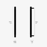 Mēbeļu rokturis Buster + Punch London PULL BAR / CROSS / SMOKED BRONZE, UPB-454593, 36cm