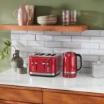 Grauzdiņu tosteris KitchenAid 4-slice 5KMT4109EER Empire Red, 1960W, ar manuālu vadību