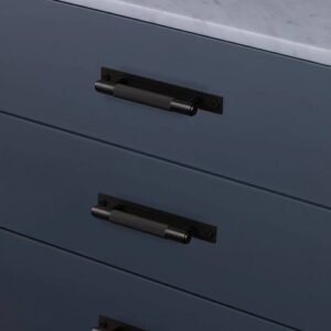 Mēbeļu rokturis Buster + Punch London PULL BAR / PLATE / CROSS / BLACK, UPB-023960, 16cm