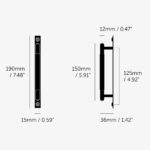 Mēbeļu rokturis Buster + Punch London PULL BAR / PLATE / LINEAR / BRASS, GPB-05301, 15cm