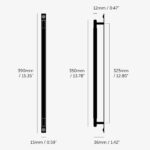 Mēbeļu rokturis Buster + Punch London PULL BAR / PLATE / LINEAR / BRASS, GPB-05311, 35cm