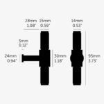 Mēbeļu rokturis Buster + Punch London T-BAR / CROSS / SMOKED BRONZE, UTB-094588