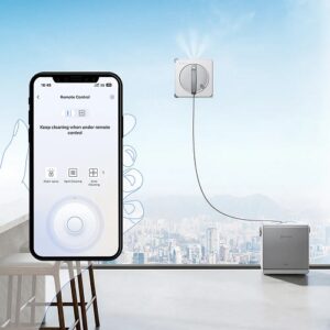 Bezvadu logu mazgāšanas robots Ecovacs WINBOT W2S OMNI, 8000Pa, 4500mAh, TruEdge™, ar dokstaciju