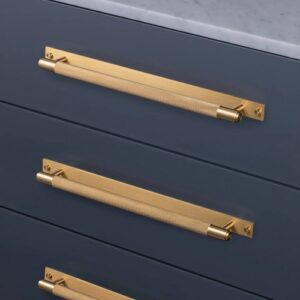 Mēbeļu rokturis Buster + Punch London PULL BAR / PLATE / CROSS / BRASS, UPB-053984, 36cm