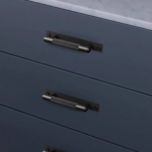 Mēbeļu rokturis Buster + Punch London PULL BAR / PLATE / CROSS / SMOKED BRONZE, UPB-094571, 16cm