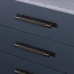 Mēbeļu rokturis Buster + Punch London PULL BAR / PLATE / CROSS / SMOKED BRONZE, UPB-453959, 26cm