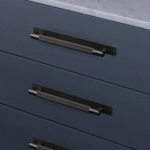 Mēbeļu rokturis Buster + Punch London PULL BAR / PLATE / CROSS / SMOKED BRONZE, UPB-453959, 26cm