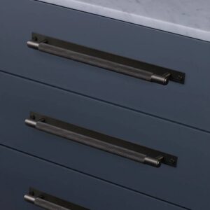 Mēbeļu rokturis Buster + Punch London PULL BAR / PLATE / CROSS / SMOKED BRONZE, UPB-453992, 36cm