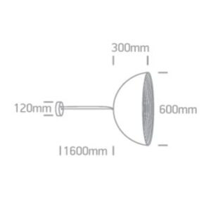 LED griestu gaismeklis One Light Bowl Shade Pendant 63022B/B/BS, 60cm, E27, Alu, IP20 LED griestu gaismeklis One Light Bowl Shade Pendant 63022B/B/BS, 60cm, E27, Alu, IP20