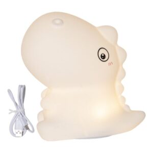 LED Nakts lampa uzlādējama Star Trading NightLight Dinosaur, 15cm, 8LED, RGB+W, ar taimeri, USB-C