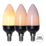 LED spuldze ar liesmas efektu un grav. sens. Star Trading Flame E14, C37, 2W, 36lm, IP20
