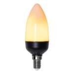 LED spuldze ar liesmas efektu un grav. sens. Star Trading Flame E14, C37, 2W, 36lm, IP20