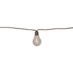 LED āra gaismas virtene Star Trading Light Chain Jutta outdoor, 4.5m, 10LED, 470lm, 2700K, IP44, ar taimeri