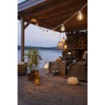 LED āra gaismas virtene Star Trading Light Chain Jutta outdoor, 4.5m, 10LED, 470lm, 2700K, IP44, ar taimeri