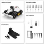 Zāles pļāvējs robots MAMMOTION LUBA mini AWD LiDAR 1500, LiDAR+RTK+Vision, 4G, 6.1Ah, IPX6