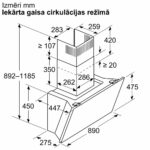 Tvaika nosūcējs sienas Neff N90 D98IPT2Y5, 90cm, Flex Design, Efficient Slient Drive, Automatic Air Sensor