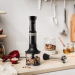 Rokas blenderis ar piederumiem KitchenAid Hand Blender Onyx Black 5KHBV83EOB, 180W, 11600 apgr./min.