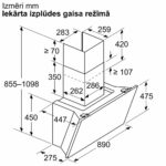 Tvaika nosūcējs sienas Neff N90 D98IPT2Y5, 90cm, Flex Design, Efficient Slient Drive, Automatic Air Sensor