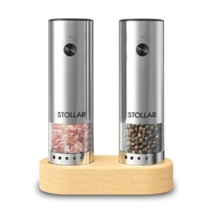 Elektriskās sāls un piparu dzirnaviņas Stollar the Salt & Pepper SSP300, USB-C, 30ml, keramiskas