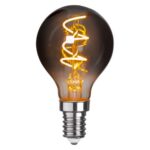 Dekoratīvā LED spuldze Star Trading Decoled Grace Smoke, E14, P45, 3W, 50lm, 1800K