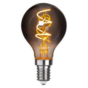 Dekoratīvā LED spuldze Star Trading Decoled Grace Smoke, E14, P45, 3W, 50lm, 1800K