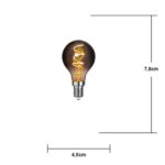 Dekoratīvā LED spuldze Star Trading Decoled Grace Smoke, E14, P45, 3W, 50lm, 1800K