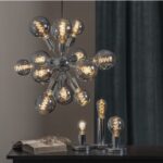 LED dekoratīvā spuldze Star Trading Decoled Spiral Smoke, E27, TA60, 2W, 50lm DIM, 2100K, IP20