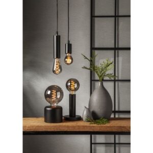 LED dekoratīvā spuldze Star Trading Decoled Spiral Smoke, E27, TA60, 2W, 50lm DIM, 2100K, IP20