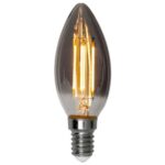 LED dekoratīvā spuldze Star Trading Soft Glow Smoke 3-step memory, E14, C37, 2.9W, 150lm Step-DIM, 2200K