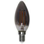 LED dekoratīvā spuldze Star Trading Soft Glow Smoke 3-step memory, E14, C37, 2.9W, 150lm Step-DIM, 2200K