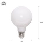 LED spuldze Star Trading LED Lamp Opaque Fil RA90 3-step, E27, G95, 7.5W, 800lm Step-DIM, 2700K