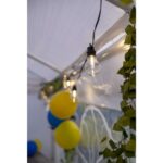 LED gaismas virtene ar maināmiem LED Star Trading Selecta, 7.2m, 10LED, E12, 2700K, IP44, ar taimeri