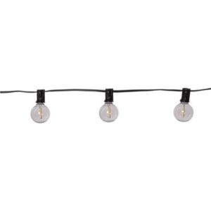 LED gaismas virtene ar saules bateriju Star Trading Solar Light Chain Globe Mini, 2.7m, 10LED, 3000K, IP44