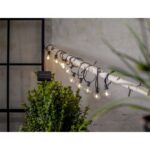LED gaismas virtene ar saules bateriju Star Trading Solar Light Chain Globe Mini, 2.7m, 10LED, 3000K, IP44