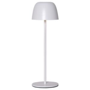 LED galda lampa uzlādējama Star Trading Ronda, 35cm, 1.7W, 150lm DIM, 3000K, IP54, Balta