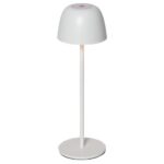 LED galda lampa uzlādējama Star Trading Ronda, 35cm, 1.7W, 150lm DIM, 3000K, IP54, Balta