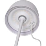 LED galda lampa uzlādējama Star Trading Ronda, 35cm, 1.7W, 150lm DIM, 3000K, IP54, Balta