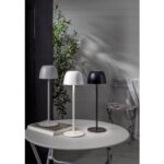 LED galda lampa uzlādējama Star Trading Ronda, 35cm, 1.7W, 150lm DIM, 3000K, IP54, Balta