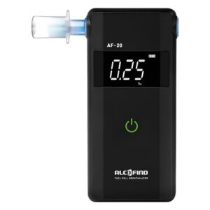 Alkometrs Alcometric Alcofind AF-20, 0-4.00%, +/- 0.035%, 2xAAA, ar iemuti